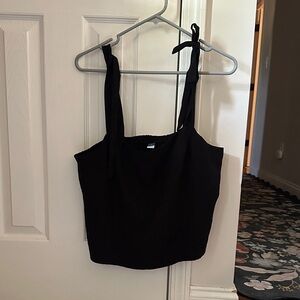 Old Navy Black Tie-Strap Women’s Tank Top